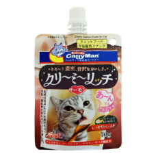 Ласощі CattyMan (КеттіМен) Creamy Salmon для котів вершкове пюре з лососем