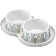 Миска подвійна Moderna (Модерна) Double Trendy Dinner Maasai для котів