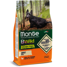 Сухий корм Monge (Монж) Dog BWild Grain Free Duck Adult Mini для собак дрібних порід з качкою