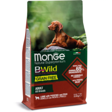 Сухий корм Monge (Монж) Dog BWild Grain Free Lamb Adult All Breeds для собак з ягням