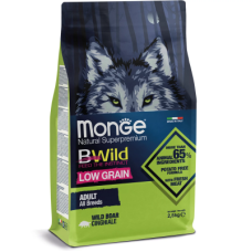 Сухий корм Monge (Монж) Dog BWild Low Grain Wild Boar Adult All Breeds для собак з м'ясом дикого кабана