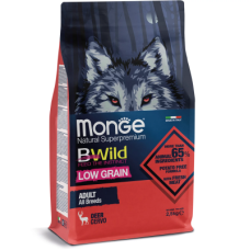 Сухий корм Monge (Монж) Dog BWild Low Grain Wild Deer Adult All Breeds для собак з м'яса оленя