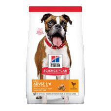 Сухий корм Hill's (Хіллс) Science Plan Adult Light Medium Breed  для собак середніх порід схильних до зайвої ваги з куркою