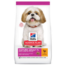 Сухий корм Hill's (Хіллс) Science Plan Mature Adult 7 + Small & Mini для літніх собак малих і мініатюрних порід від 7 років з куркою