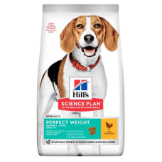 Сухий корм Hill's (Хіллс) Science Plan Adult Perfect Weight Medium для підтримання ваги у собак середніх порід з куркою