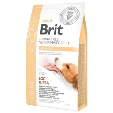 Сухий корм Brit GF VetDiet (Бріт ВетДієт) Dog Hepatic для собак при хворобі печінки з яйцем, горохом, бататом та гречкою