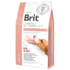 Сухий корм Brit GF VetDiet (Бріт ВетДієт) Dog Renal для собак при нирковій недостатності з яйцем, горохом та гречкою