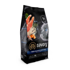 Сухий корм Savory (Сейворі) Fresh Salmon & White Fish для довгошерстих котів зі свіжим лососем та білою рибою
