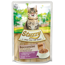 Вологий корм Stuzzy (Штузі) Cat Ham and Veal для котів з шинкою та телятиною шматочки в желе 