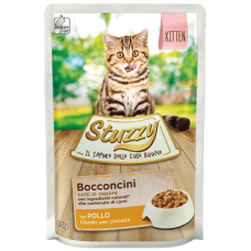 Вологий корм Stuzzy (Штузі) Cat Kitten для кошенят з куркою шматочки в соусі 