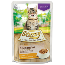 Вологий корм Stuzzy (Штузі) Cat Sterilized Chicken для стерилізованих кішок з куркою шматочки в соусі 