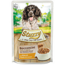 Вологий корм Stuzzy (Штузі) Dog Chicken для собак всіх порід з куркою шматочки в желе
