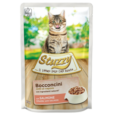 Вологий корм Stuzzy (Штузі) Cat Salmon для котів з лососем шматочки в соусі 
