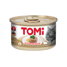 Вологий корм TOMi (Томі) Chicken для котів з куркою мус