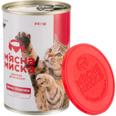 Вологий корм М'ясна миска для котів паштет з яловичиною