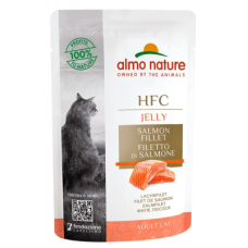 Вологий корм Almo Nature (Альмо Натюр) HFC Cat Jelly для котів шматочки в желе з лососем