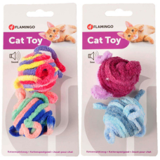 Іграшка Flamingo (Фламінго) Woolen Balls для котів вовняні м'ячі