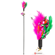 Іграшка Flamingo (Фламінго) Feather Stick для котів дражнилка з пір’ям