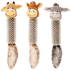  Іграшка м’яка Flamingo (Фламінго) Cow/Horse/Donkey Spines для собак з пищалкою