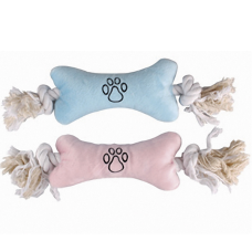 Іграшка м’яка Flamingo (Фламінго) Puppy Plush Bone для цуценят плюшева кістка на канаті