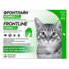 Краплі Frontline Combo Cat (Фронтлайн Комбо) від бліх та кліщів для котів 