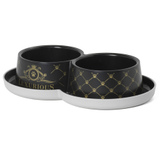 Миска подвійна Moderna (Модерна) Double Trendy Dinner Luxurious для собак та котів 
