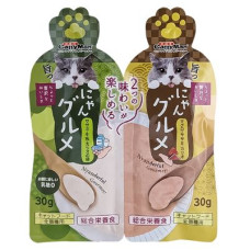 Рідкий корм CattyMan (КеттіМен) Complete Twins Pouch для котів крем-пюре 2 смаки курка молоко ікра та тунець курка макрель