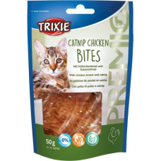 Ласощі Trixie (Тріксі) Premio Catnip Chicken Bites для котів шматочки з курячою грудкою та котячою м'ятою