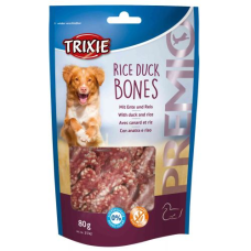 Ласощі Trixie (Тріксі) Premio Rice Duck Bones для собак кісточки з качкою та рисом