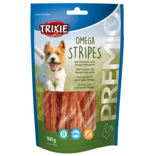 Ласощі Trixie (Тріксі) Premio Omega Stripes для собак палички з куркою