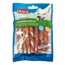 Ласощі Trixie (Тріксі) Denta Fun Chewing Rolls для собак паличка для чищення зубів з куркою 12 см