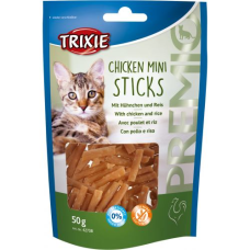 Ласощі Trixie (Тріксі) Premio Chicken Mini Sticks для котів мініпалички з куркою та рисом