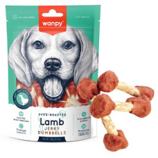 Ласощі Wanpy (Ванпі) Lamb Jerky Dumbell для собак кістка гантель з в'яленим ягням 