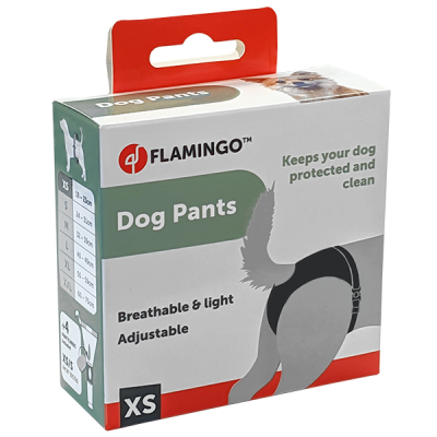 картинка Гігієнічні труси для собак Flamingо (Фламінго) Dog Pants Sasha з комплектом прокладок 