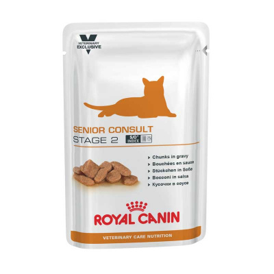 картинка Royal Canin (Роял Канін) Senior Consult Stage 2 - Ветеринарна дієта для літніх котів (шматочки в соусі)