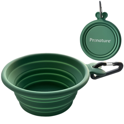 картинка Брендована складна миска для собак та котів Pronature (Пронатюр) Collapsible Silicone Pet Bowl